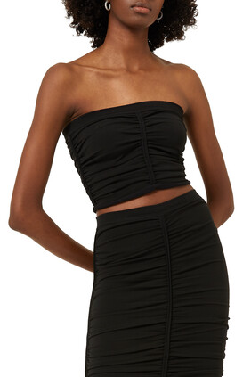 Ruched Tube Top